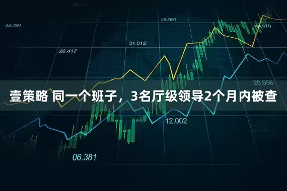 壹策略 同一个班子，3名厅级领导2个月内被查